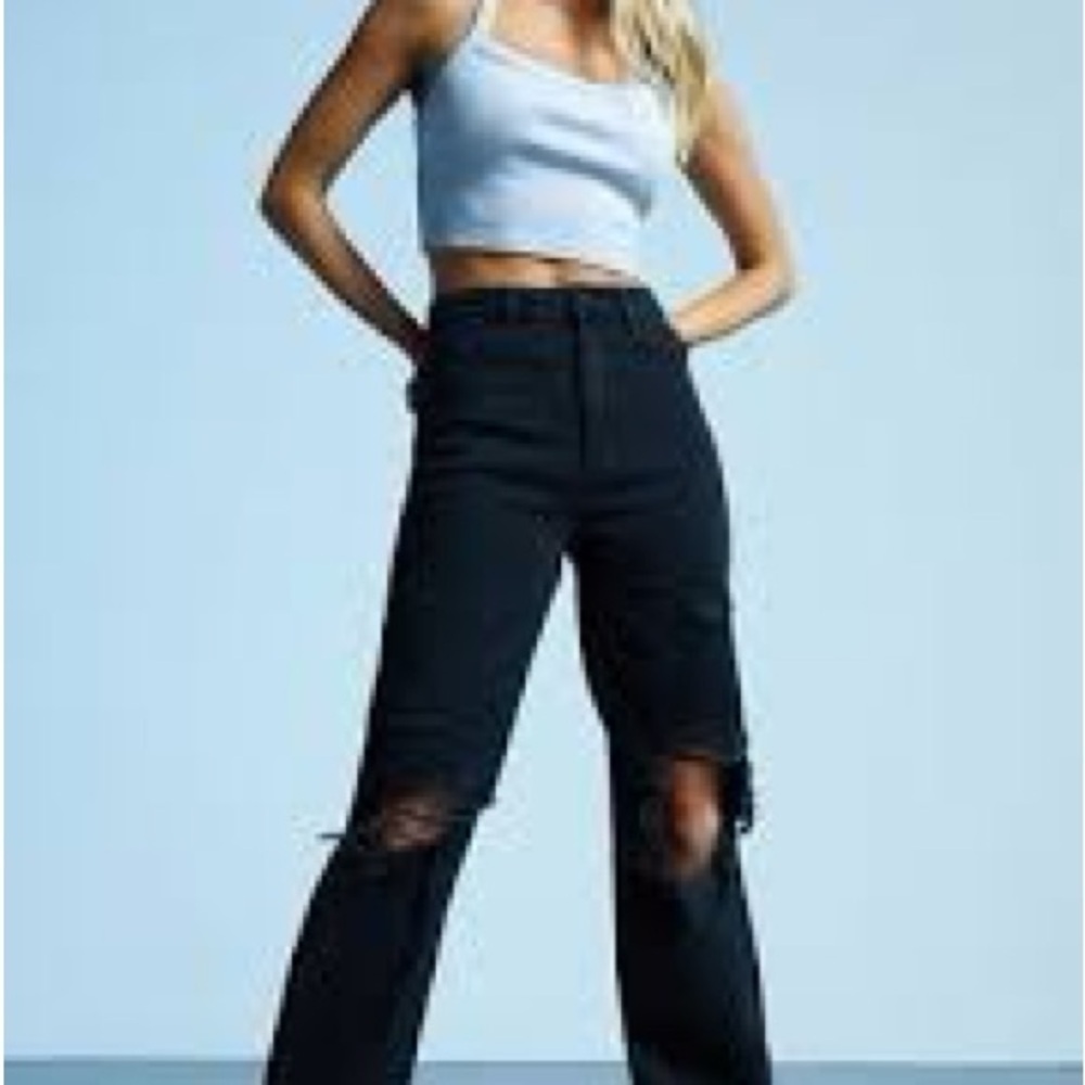 PacSun Black Distressed 90’s BF Jeans